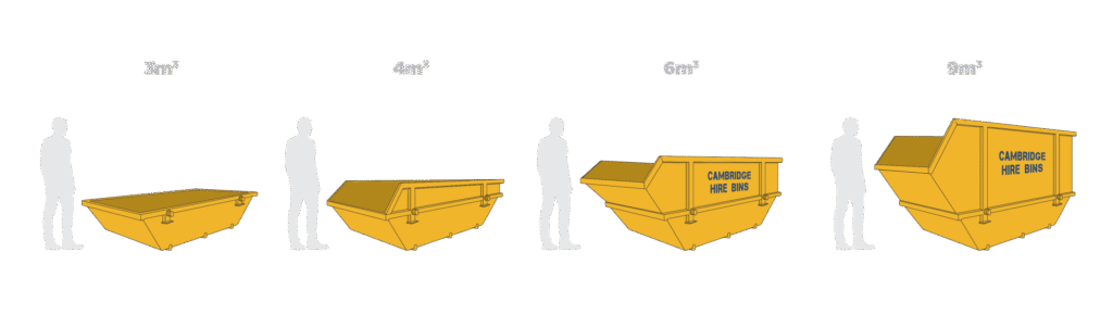 cambridge hire bins skip bin sizes